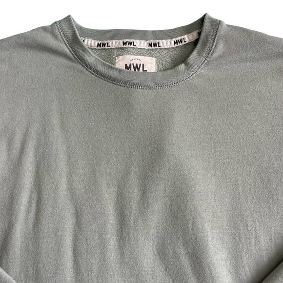 Madewell MWL Lounge Lightweight Sweatshirt Mint Size XS - Picture 2 of 10